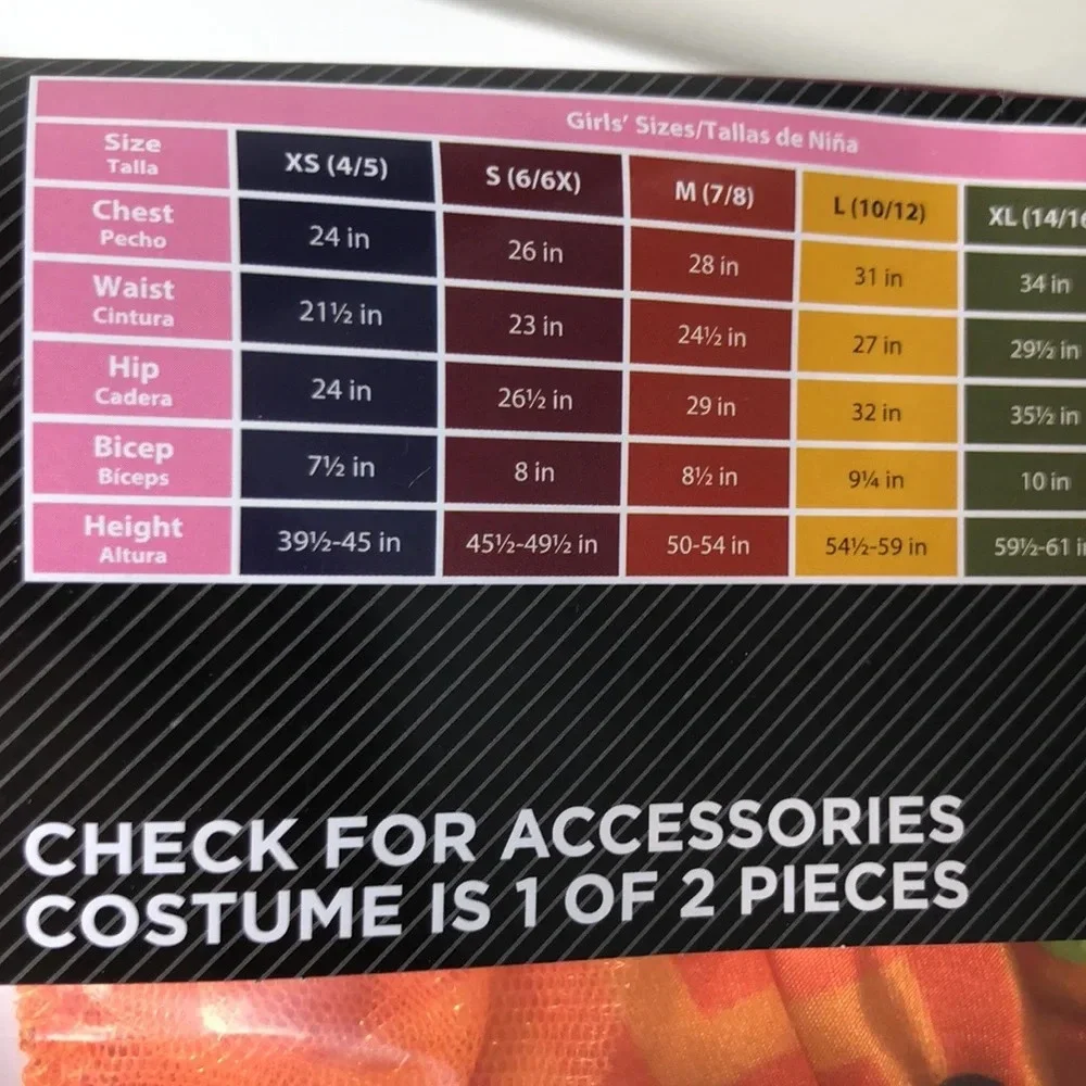 Jack O Lantern Costume Girls Size S 6/6X Dress Headband Pumpkin Halloween 001